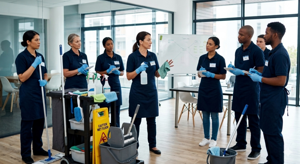 capacitación en limpieza interna y externa para personal profesional