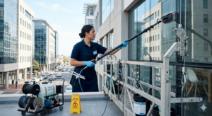 capacitación en limpieza exterior de edificios