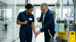 capacitación presencial de personal de limpieza en sitio