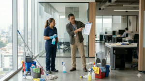 capacitación estructurada de personal de limpieza con supervisión