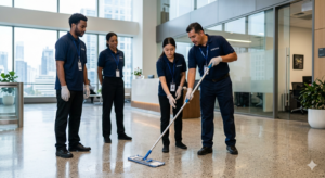 capacitación práctica limpieza entrenamiento supervisión