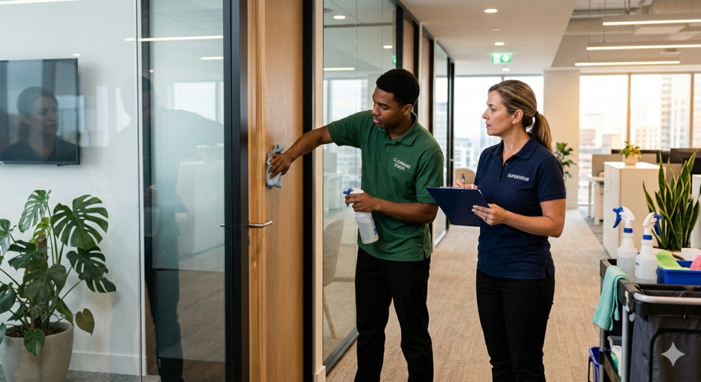 evaluar personal de limpieza capacitación equipo