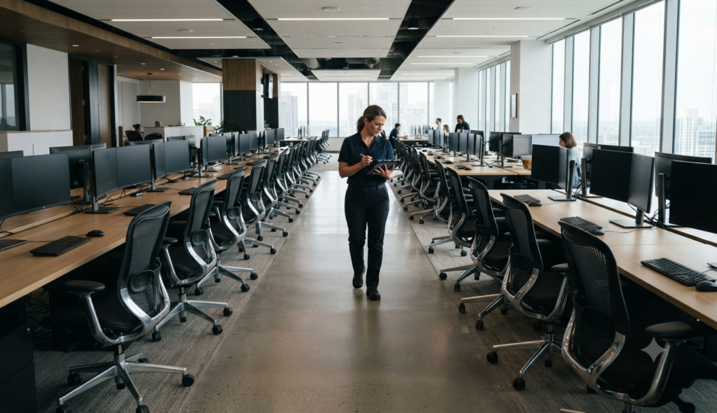 Mantenimiento de sillas de oficina SITT en una empresa grande