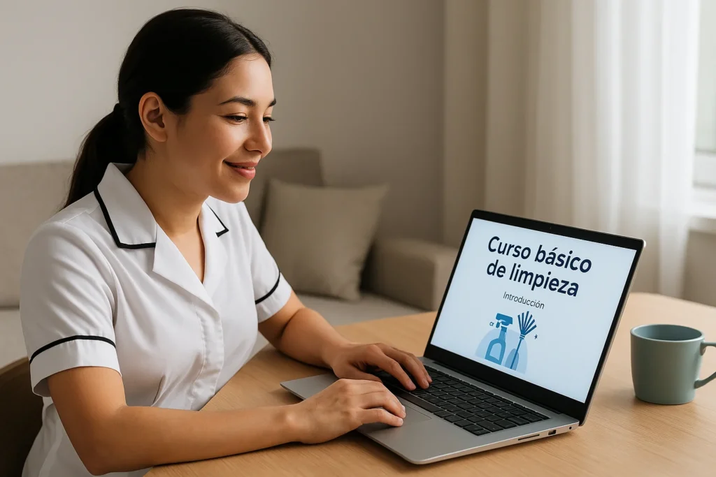 Imagen ilustrativa de una persona ante una computadora portátil